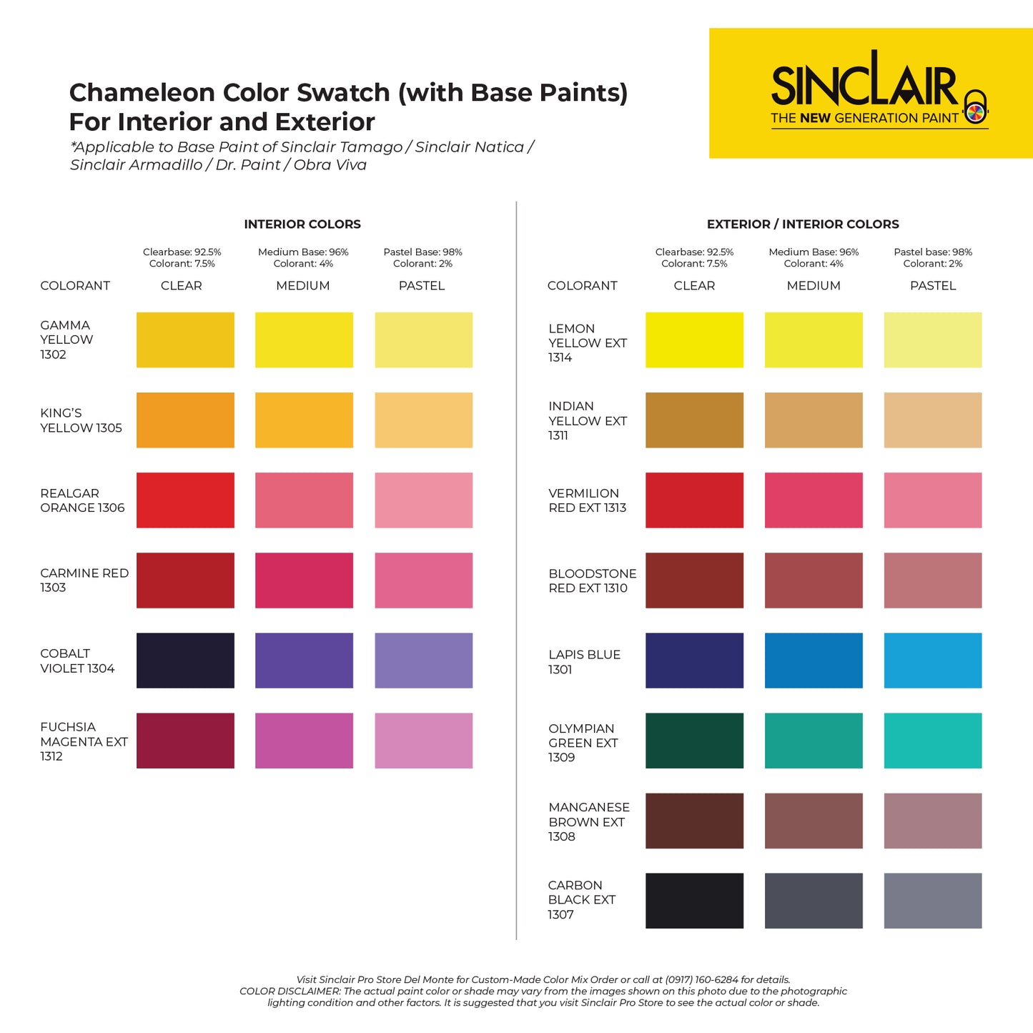 SINCLAIR OBRA VIVA 1L - Water-Based Acrylic Paint for Interior Walls