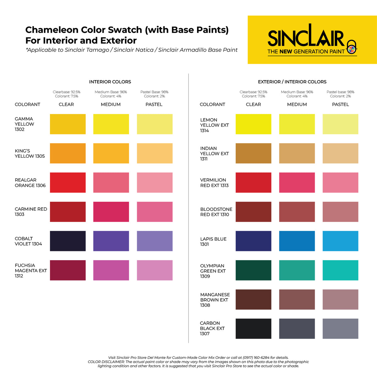 SINCLAIR TAMAGO (BASE) - Velvety-Smooth Interior Paint