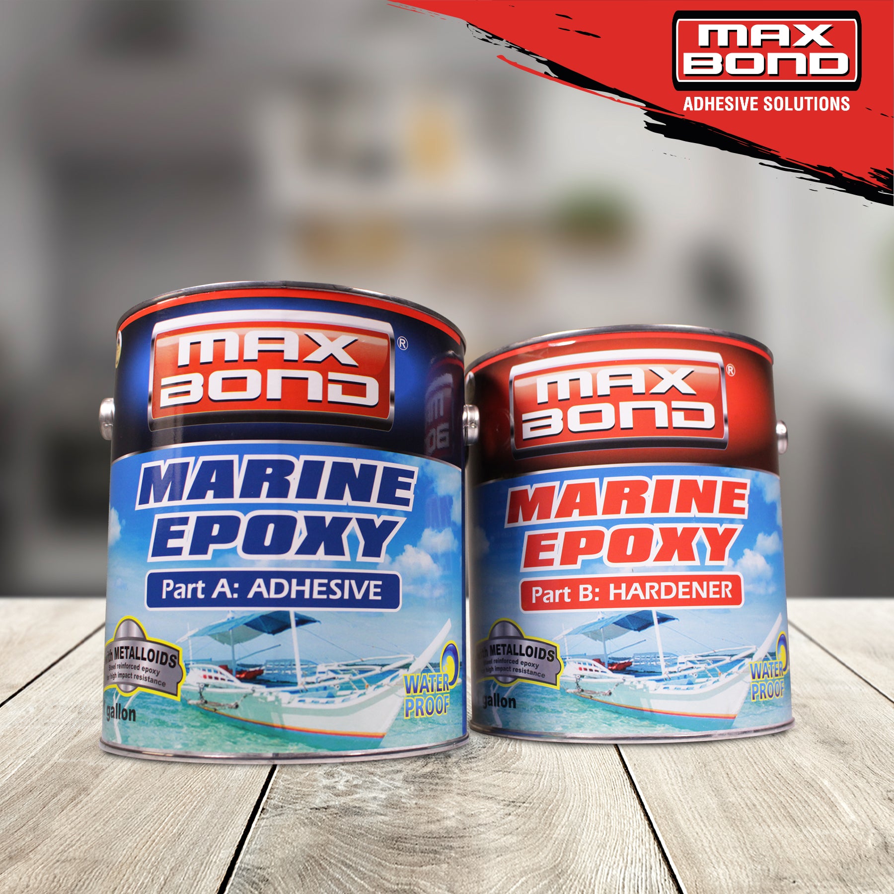 MAX BOND MARINE EPOXY (Gallon Set)