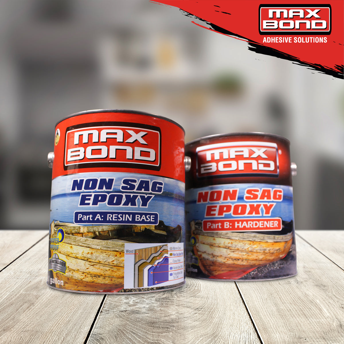 Max Bond Non Sag Epoxy Gallon Set Magna Prime Shop 7096