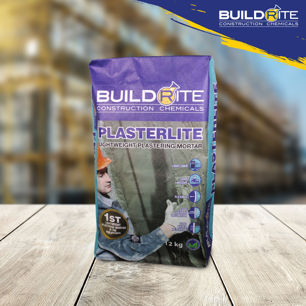 BUILDRITE PLASTERLITE 12kg/bag โ Magna Prime Shop