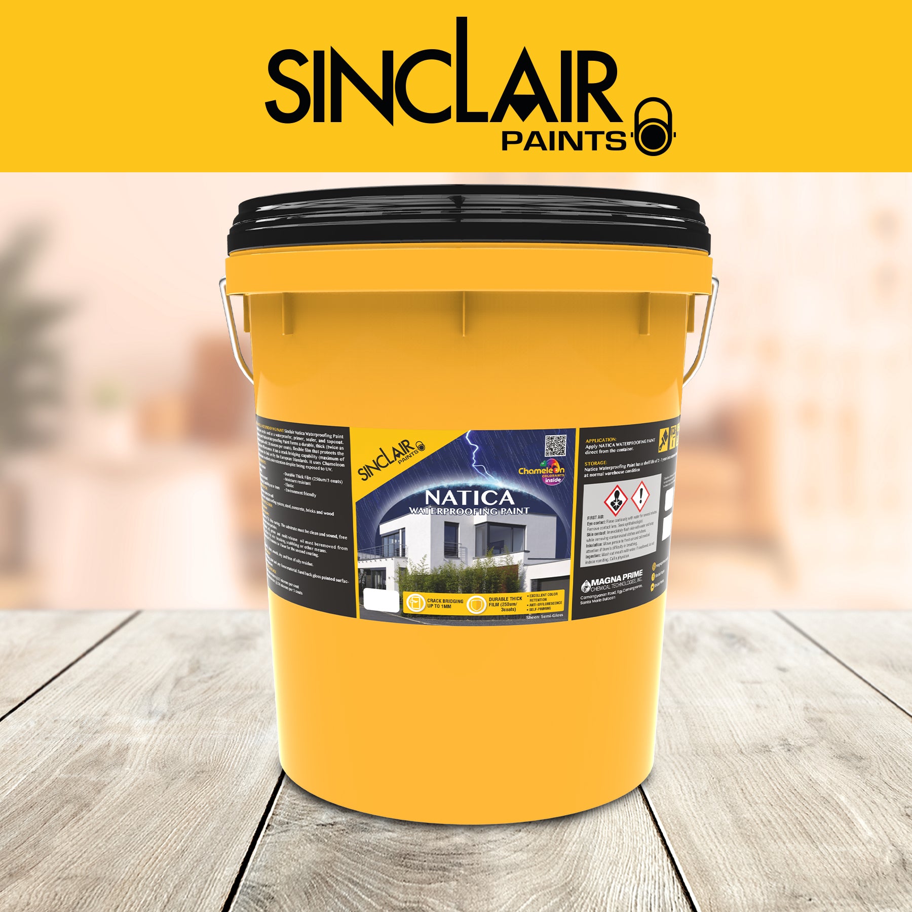 SINCLAIR NATICA WATERPROOFING PAINT (Clear Base - 16L)